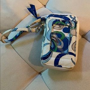 Vera Bradley card and phone holder